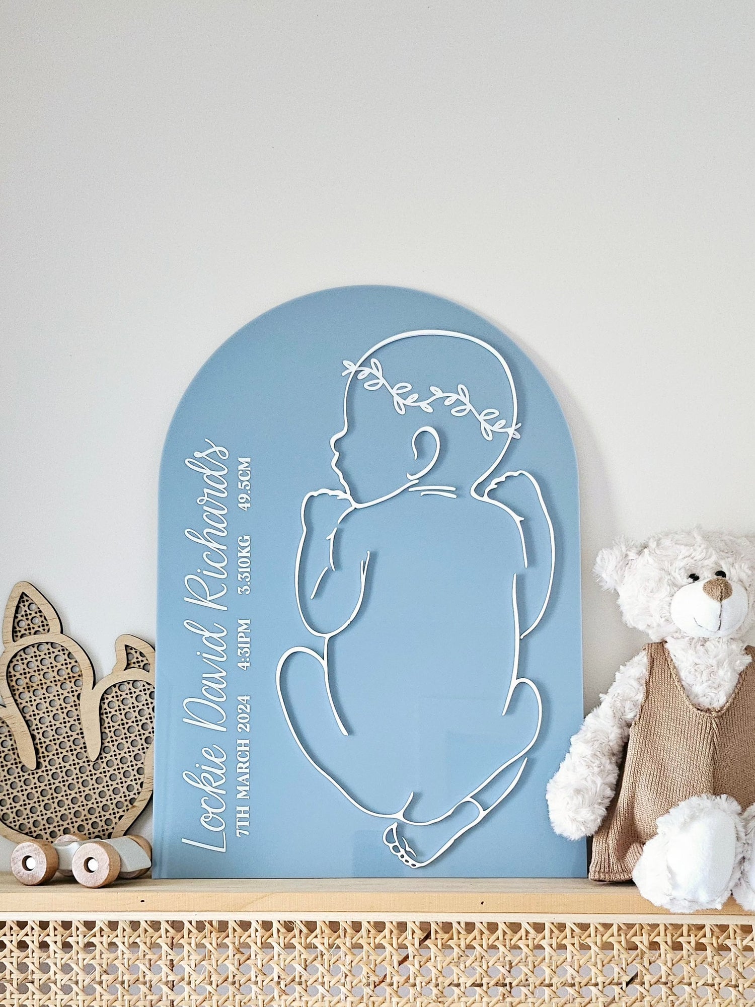 BABY BIRTH WALL PLAQUE