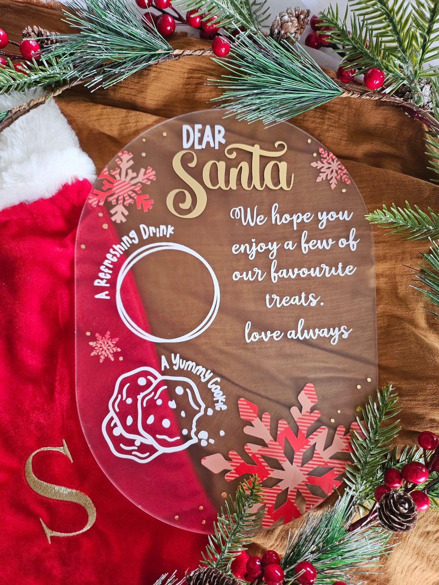 SANTA'S PERSONALISED TREAT BOARD