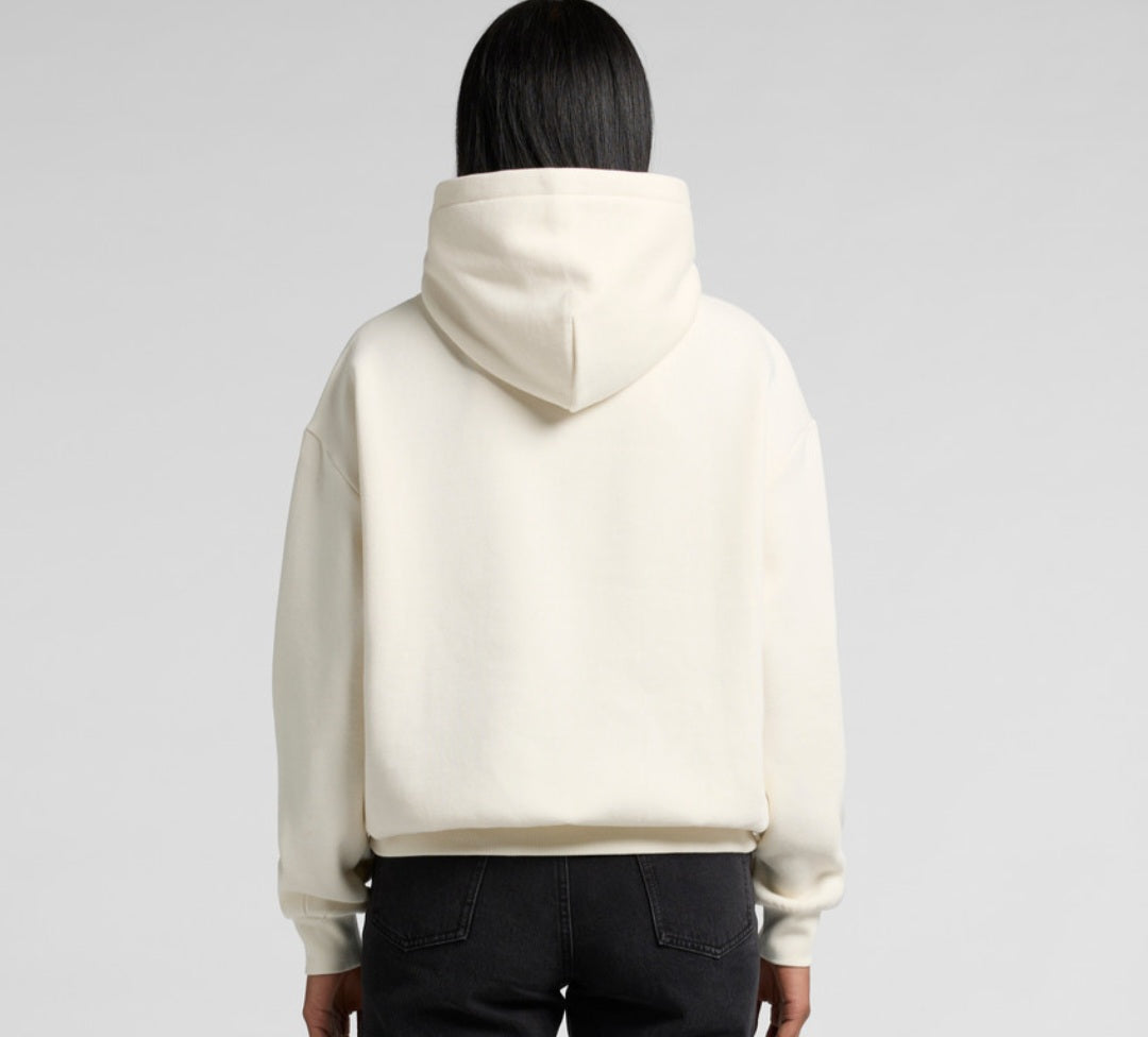 AS COLOURS- WO'S BOX HOOD/ FRONT AND BACK LOGO DESIGN, QUANTITY OF 10