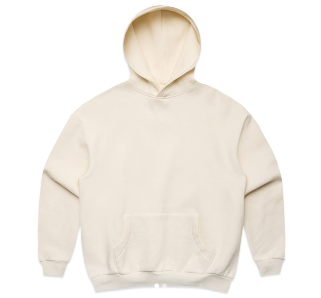 AS COLOURS- WO'S BOX HOOD/ FRONT AND BACK LOGO DESIGN, QUANTITY OF 5