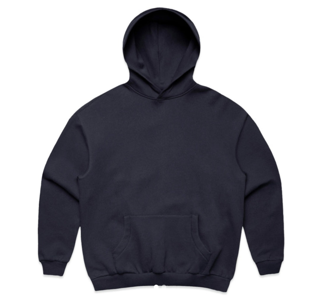 AS COLOURS- WO'S BOX HOOD/ FRONT AND BACK LOGO DESIGN, QUANTITY OF 10