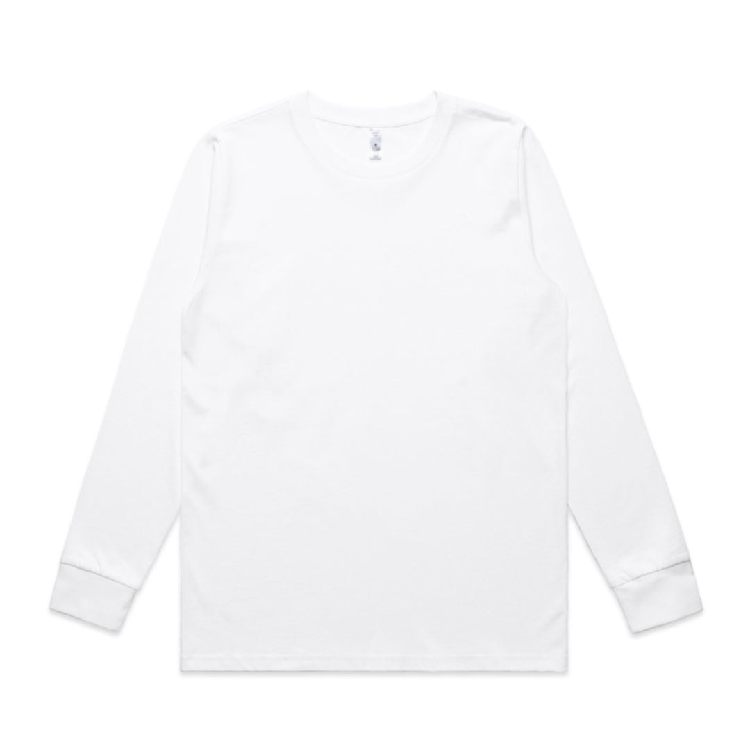 AS COLOURS- WO'S CLASSIC L/S, WITH LOGO DESIGN- QUANTITY OF 10