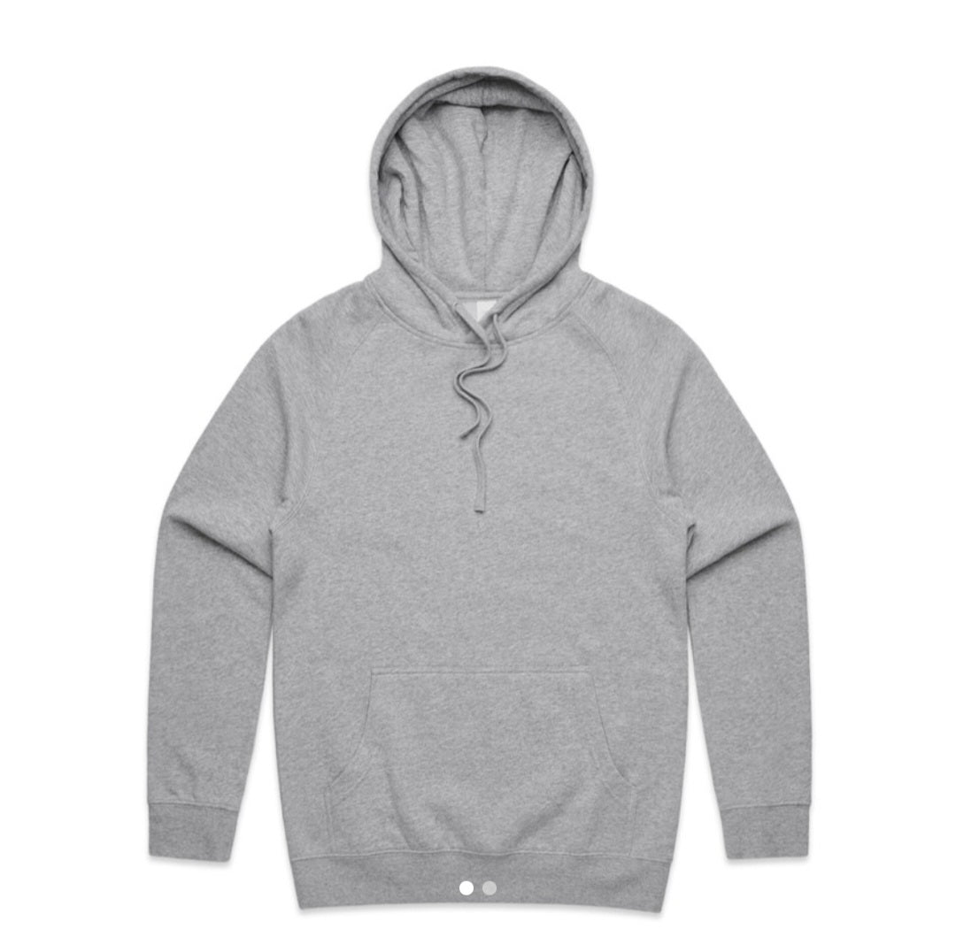 AS COLOURS- MEN'S HOODIE & LOGO DESIGN/ QUANTITY OF 5