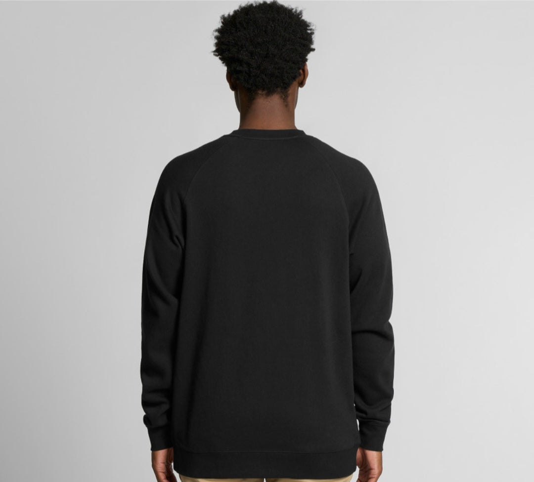 AS COLOURS- MEN'S CREW & LOGO DESIGN/ QUANTITY OF 10