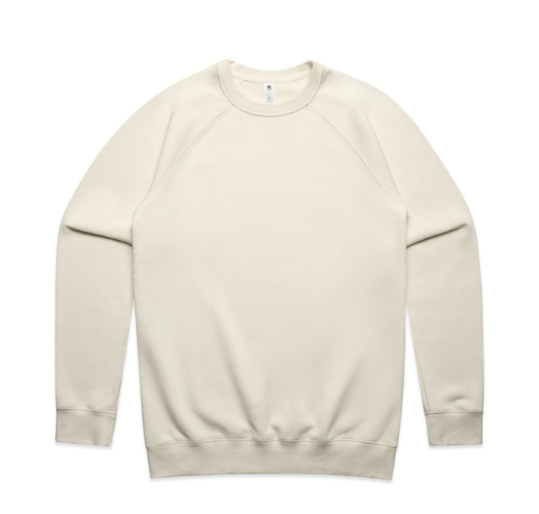 AS COLOURS- MEN'S CREW & LOGO DESIGN/ QUANTITY OF 10