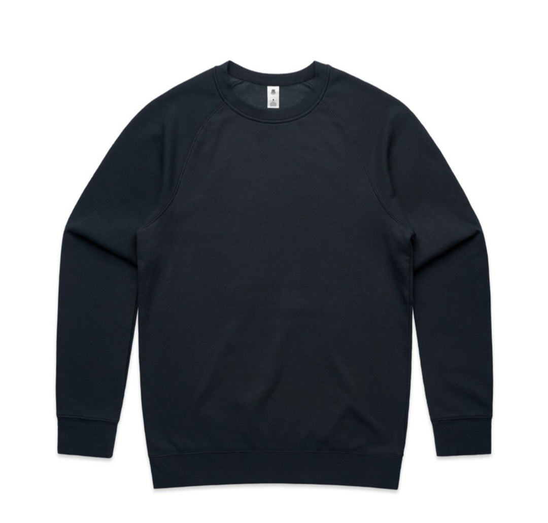 AS COLOURS- MEN'S CREW & LOGO DESIGN/ QUANTITY OF 10