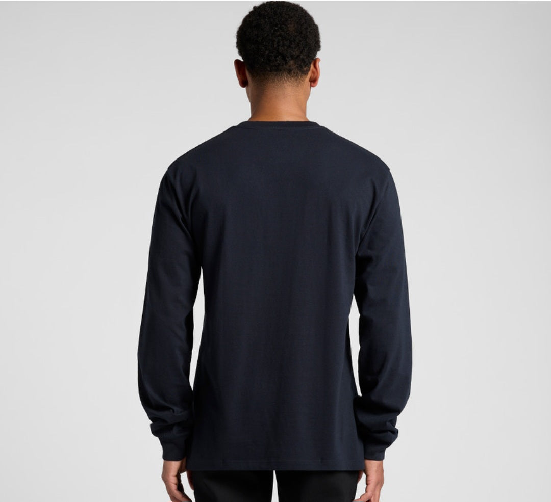 AS COLOURS- MEN'S L/S & LOGO DESIGN/ QUANTITY OF 10