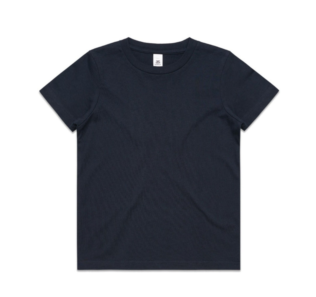AS COLOURS- KIDS STAPLE TEE & LOGO DESIGN/ QTY 1