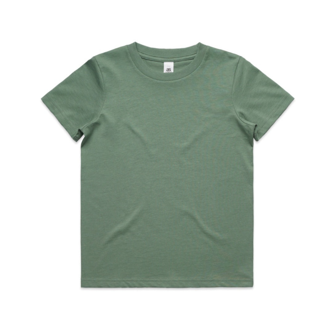 AS COLOURS- KIDS STAPLE TEE & LOGO DESIGN/ QTY 1