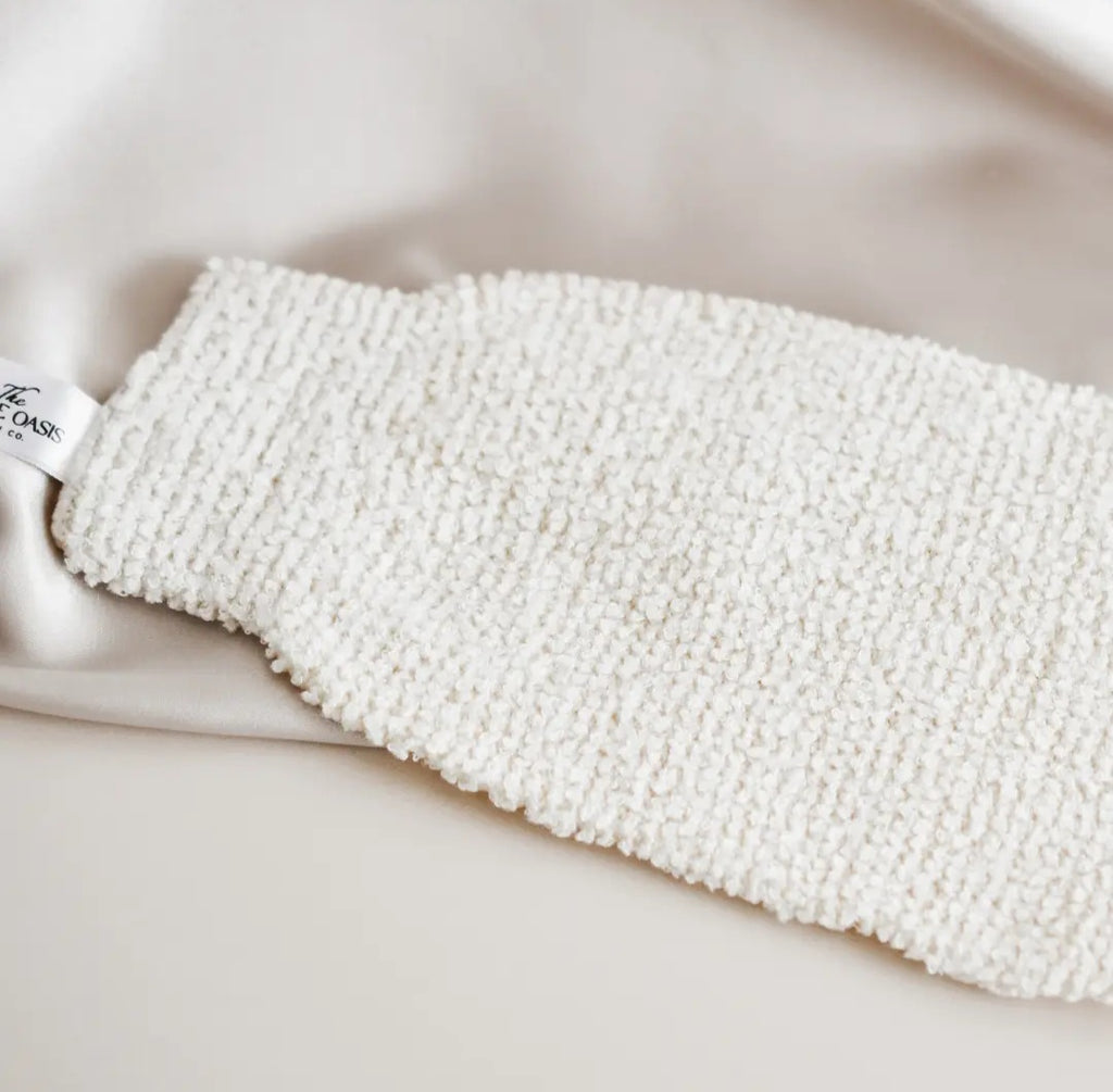 EXFOLIATING LINEN MITT- The Little Oasis Bath Co