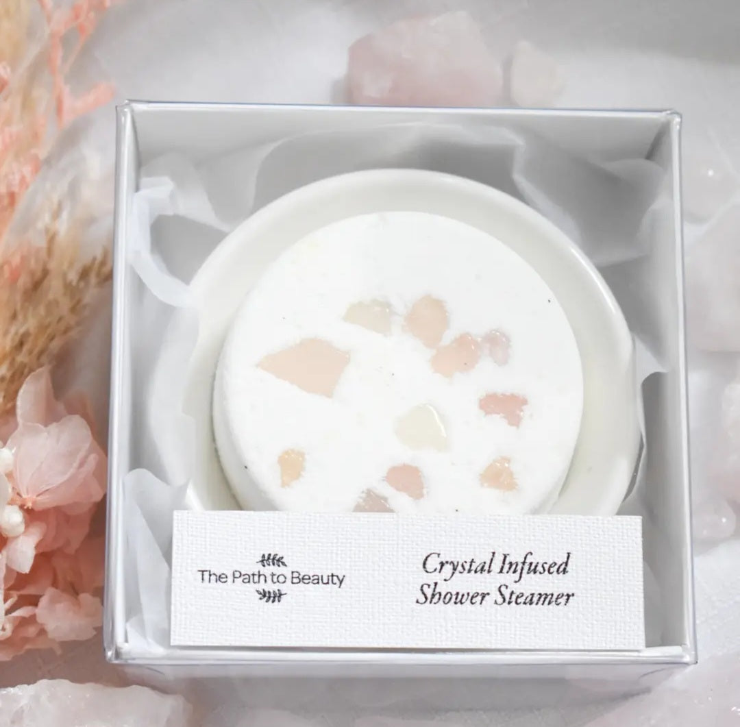 CRYSTAL INFUSED SHOWER STEAMER- The Path To Beauty