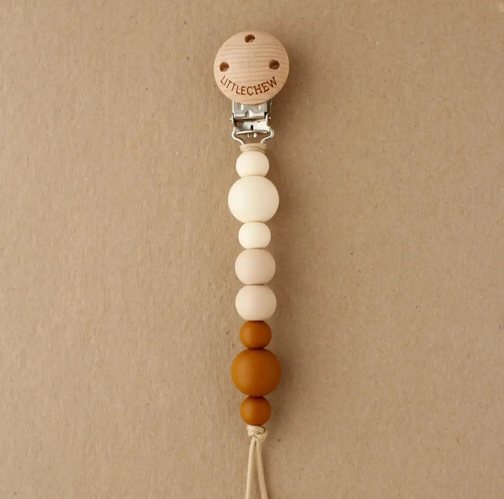 PACIFIER CLIP KIRA- CLAY