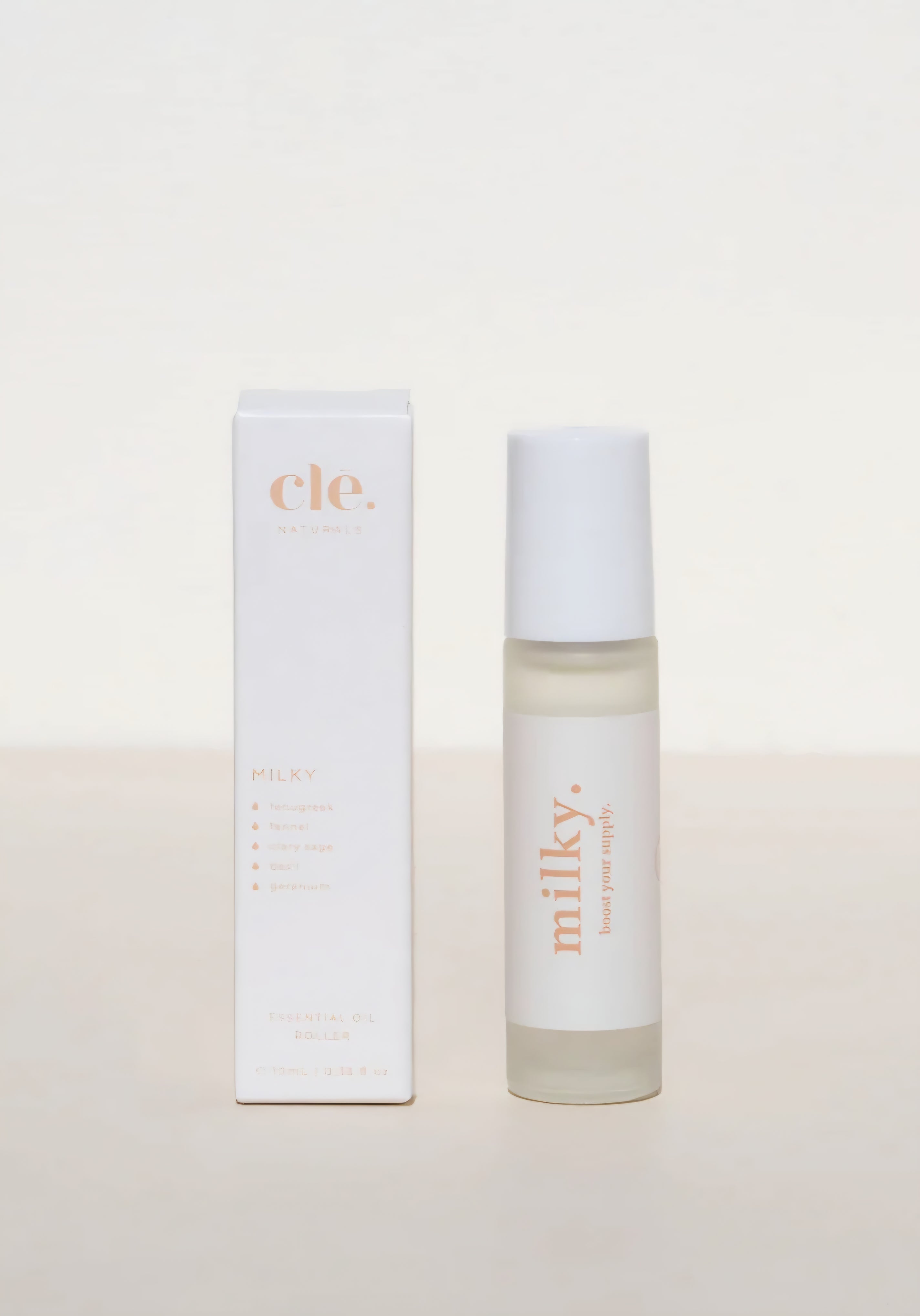 CLE NATURALS ESENTIAL ROLL ON OIL- MILKY
