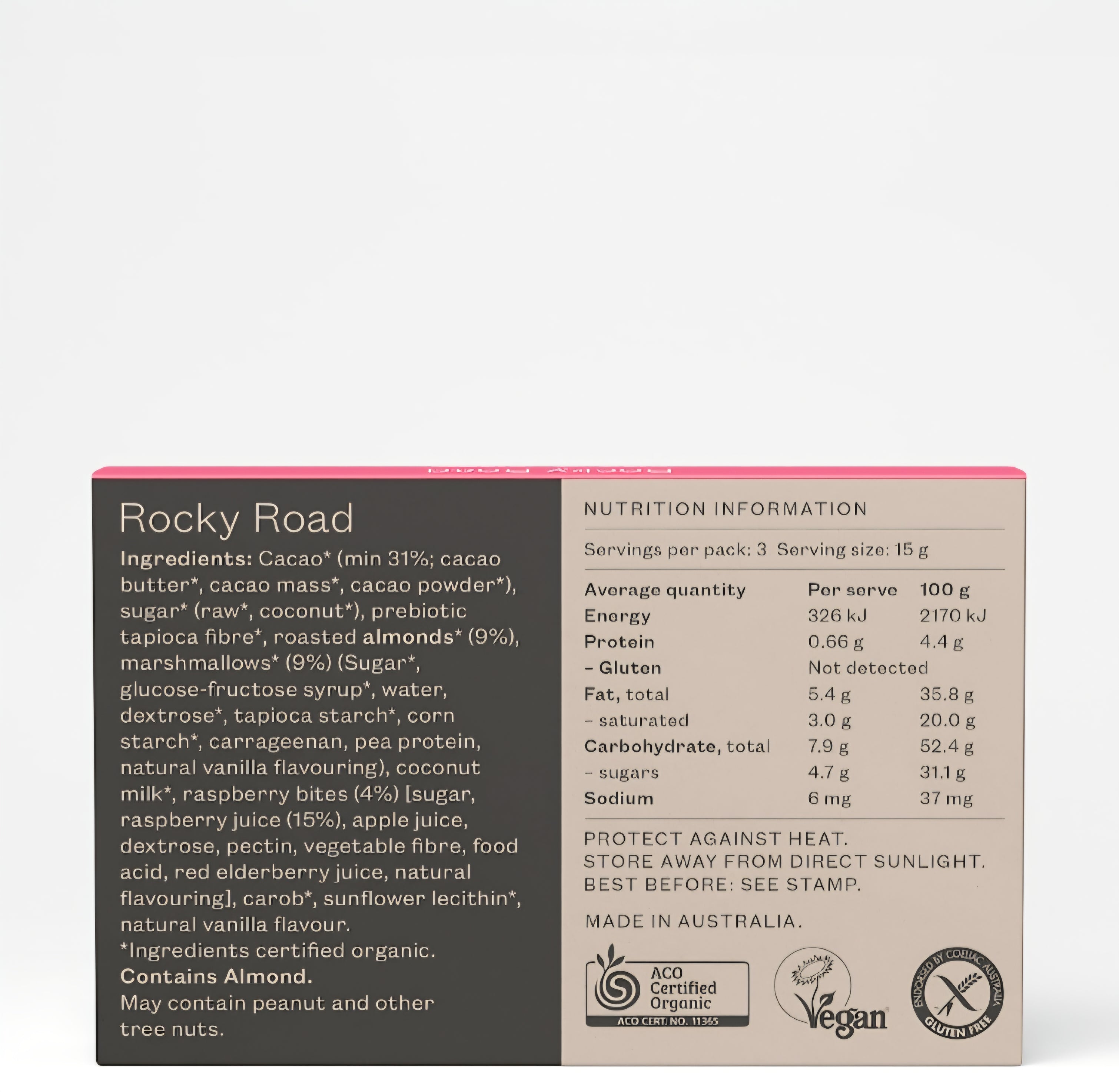 PANA ORGANIC - ROCKY ROAD