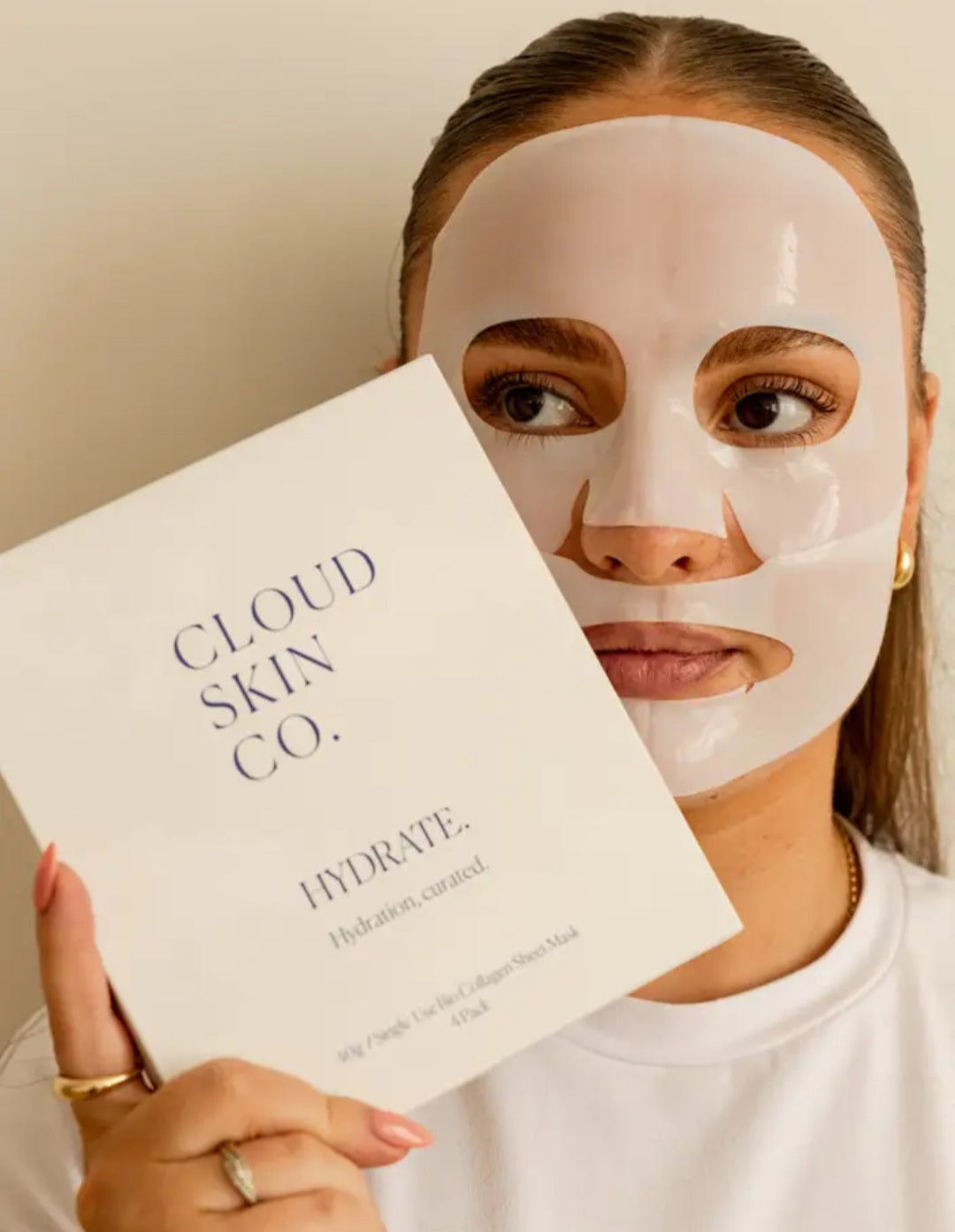 CLOUD SKIN CO- BIO-COLLAGEN HYDROGEL FACE MASK (4 PACK)