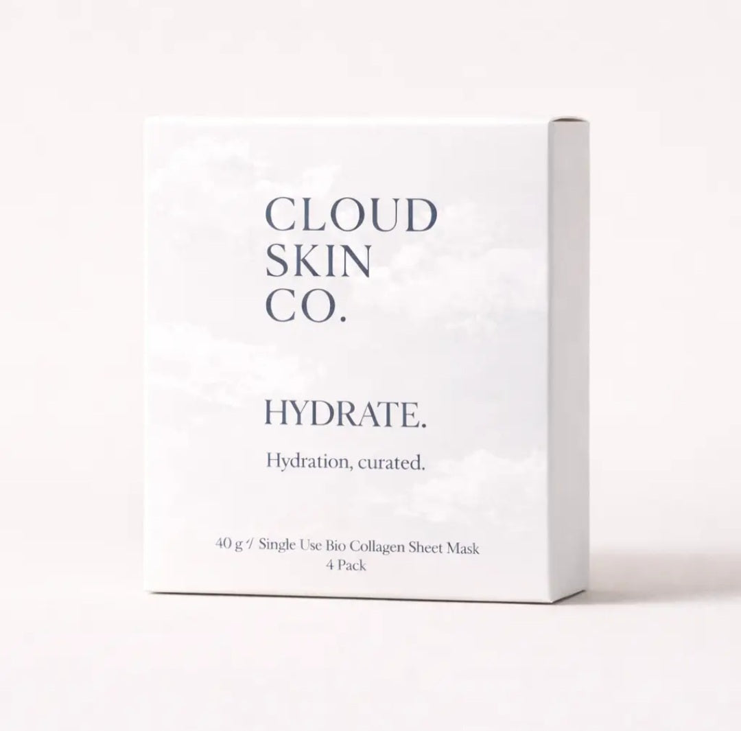 CLOUD SKIN CO- BIO-COLLAGEN HYDROGEL FACE MASK (4 PACK)