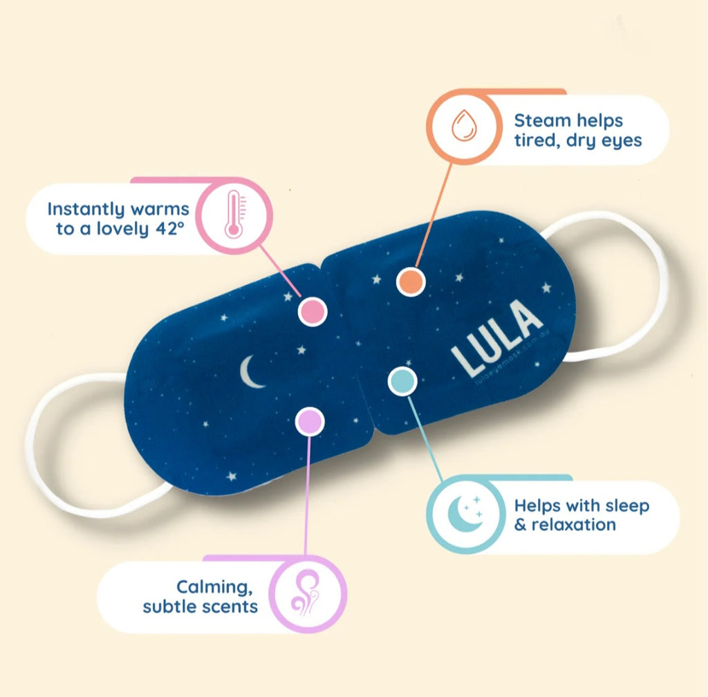 LULA SELF-WARMING EYE MASK, VARIETIES