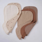 ORGANIC MUSLIN BURP CLOTHS- 5 PACK