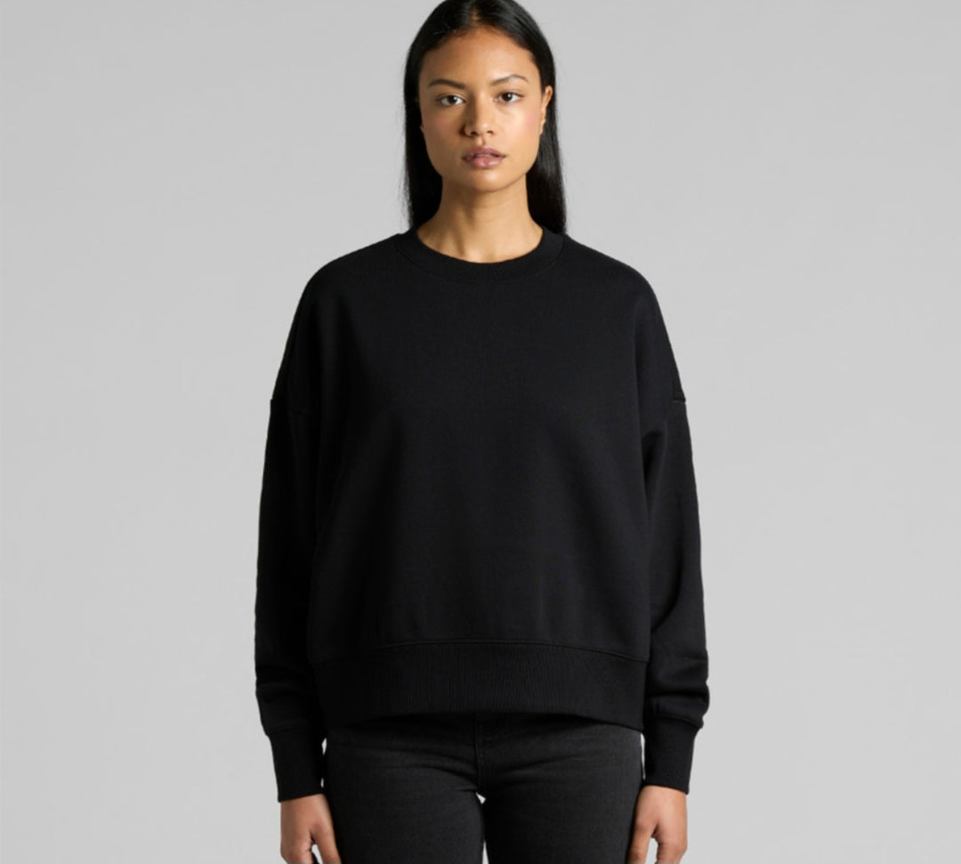 WOMENS RELAXED CREW- AS COLOURS