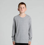KIDS RELAXED L/SLEEVE TEE- AS COLOURS