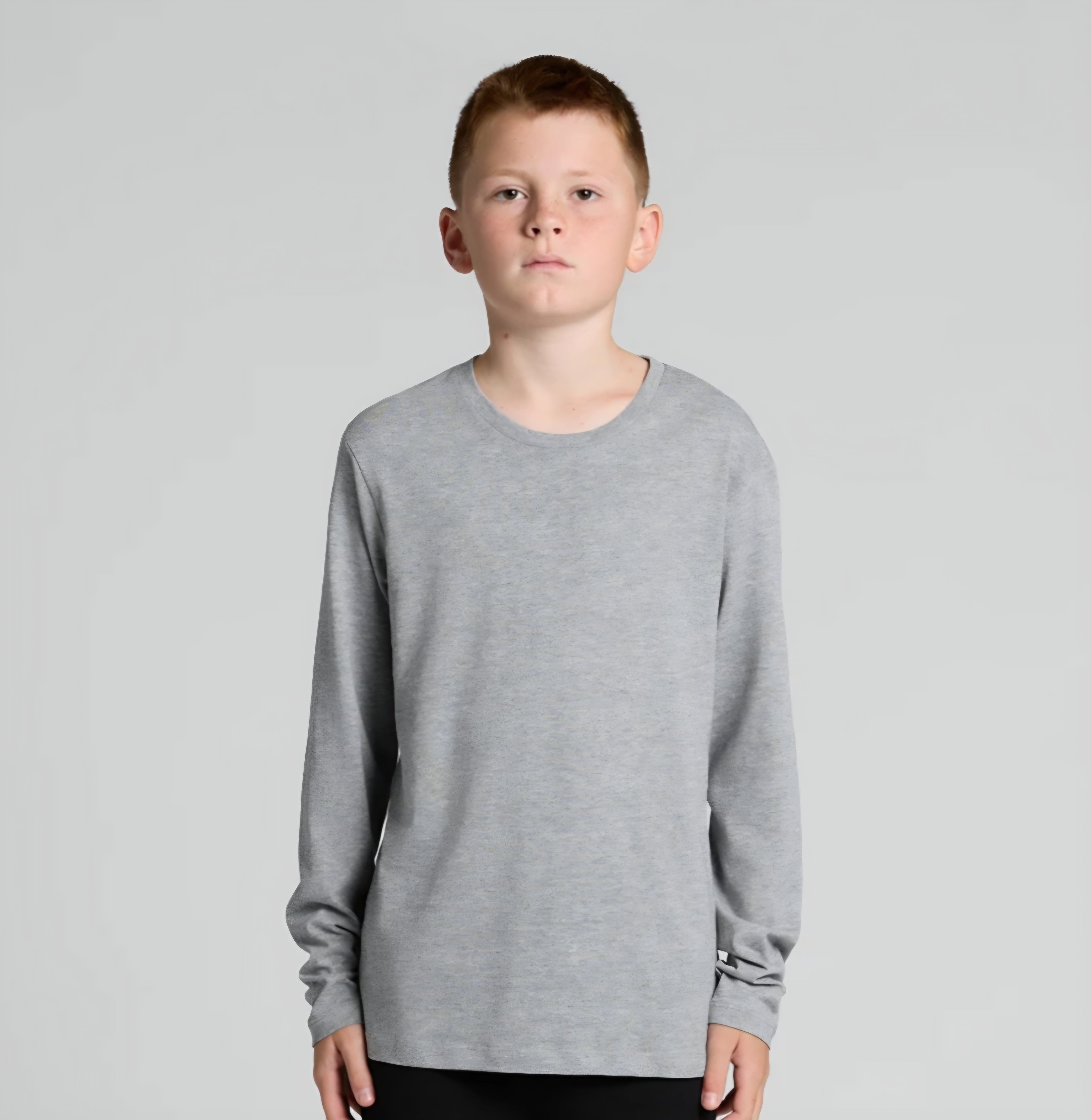 KIDS RELAXED L/SLEEVE TEE- AS COLOURS