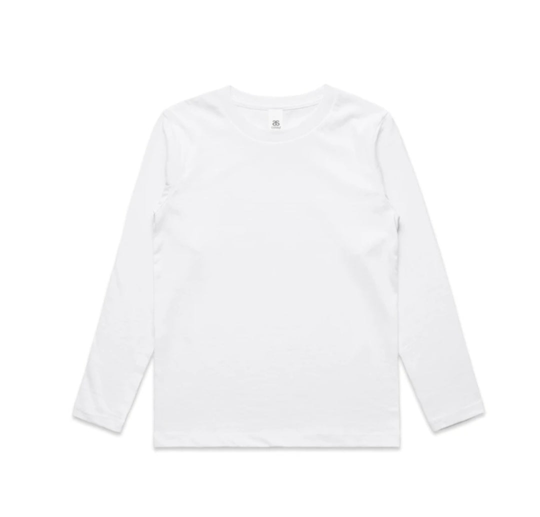 KIDS RELAXED L/SLEEVE TEE- AS COLOURS