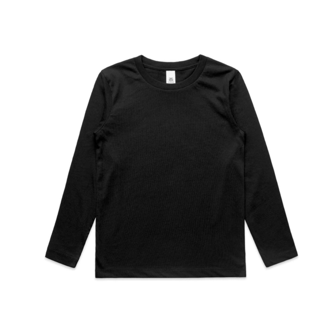 KIDS RELAXED L/SLEEVE TEE- AS COLOURS