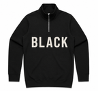 MENS STENCIL HALF ZIP- AS COLOURS