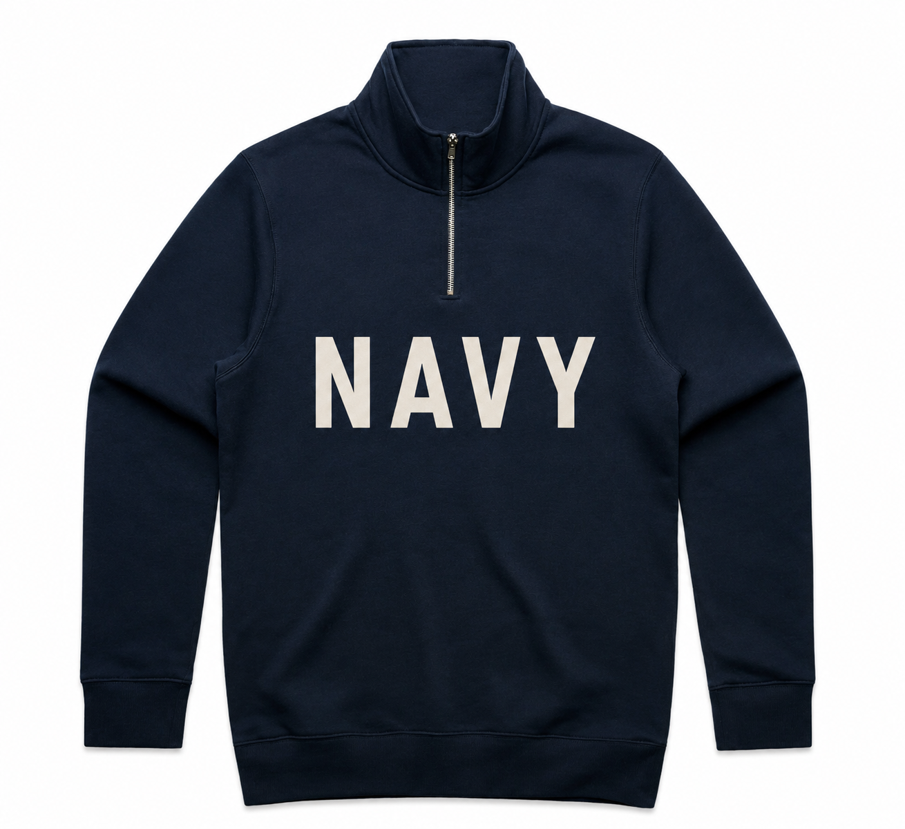 MENS STENCIL HALF ZIP- AS COLOURS