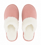 DUSTY PINK CORDUROY SLIPPERS