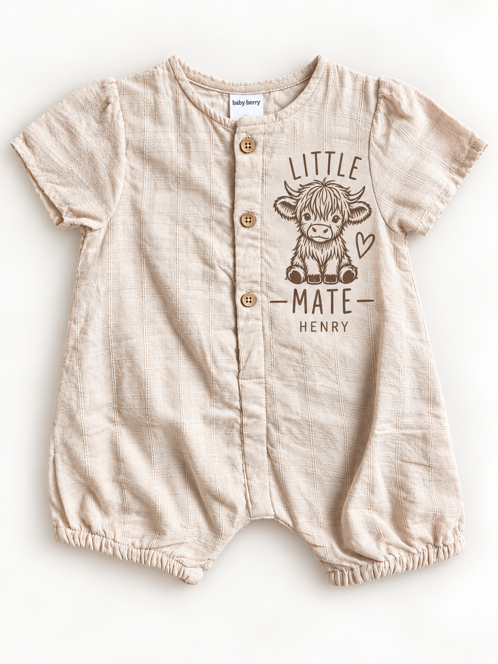 PERSONALISED BABY ROMPER- SCRUNCH