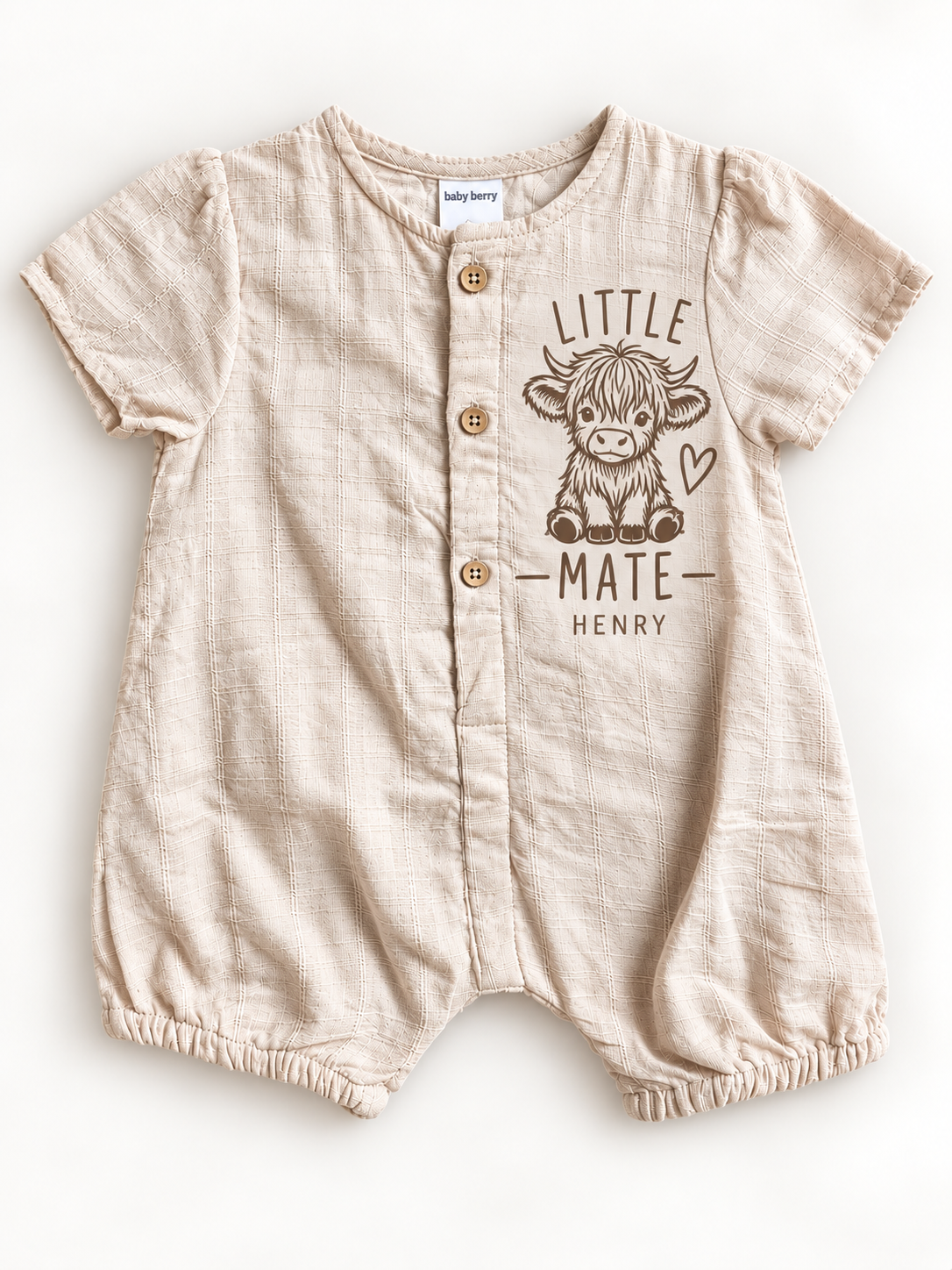 PERSONALISED BABY ROMPER- SCRUNCH