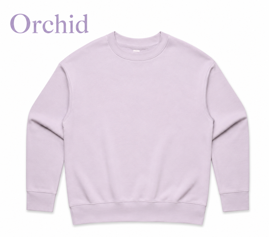 WOMENS RELAXED CREW- AS COLOURS