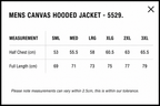 MEN'S CANVAS HOODED JACKET- AS COLOURS