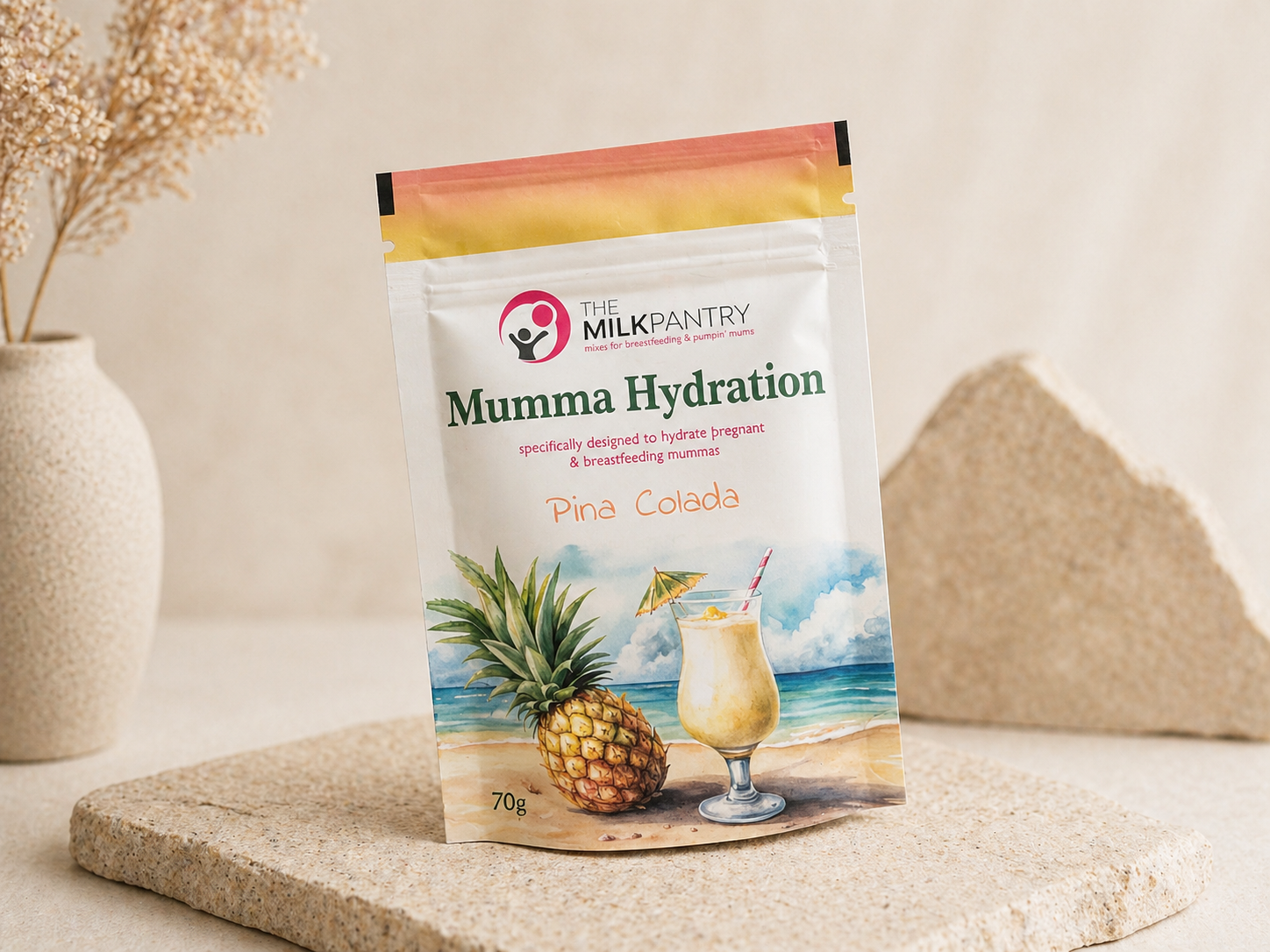PINA COLADA HYDRATION DRINK 70g- THE MILK PANTRY