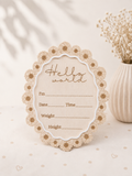 SUNFLOWER BIRTH ANNOUNCEMENT PLAQUE