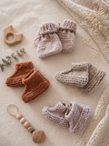 HANDMADE KNITTED BABY BOOTIES