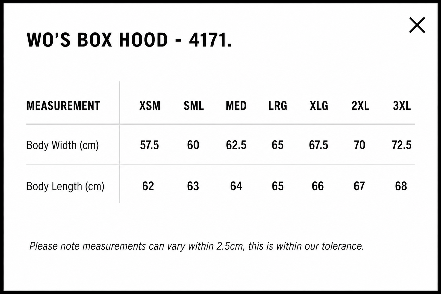 WOMENS RELAXED HOOD- AS COLOURS