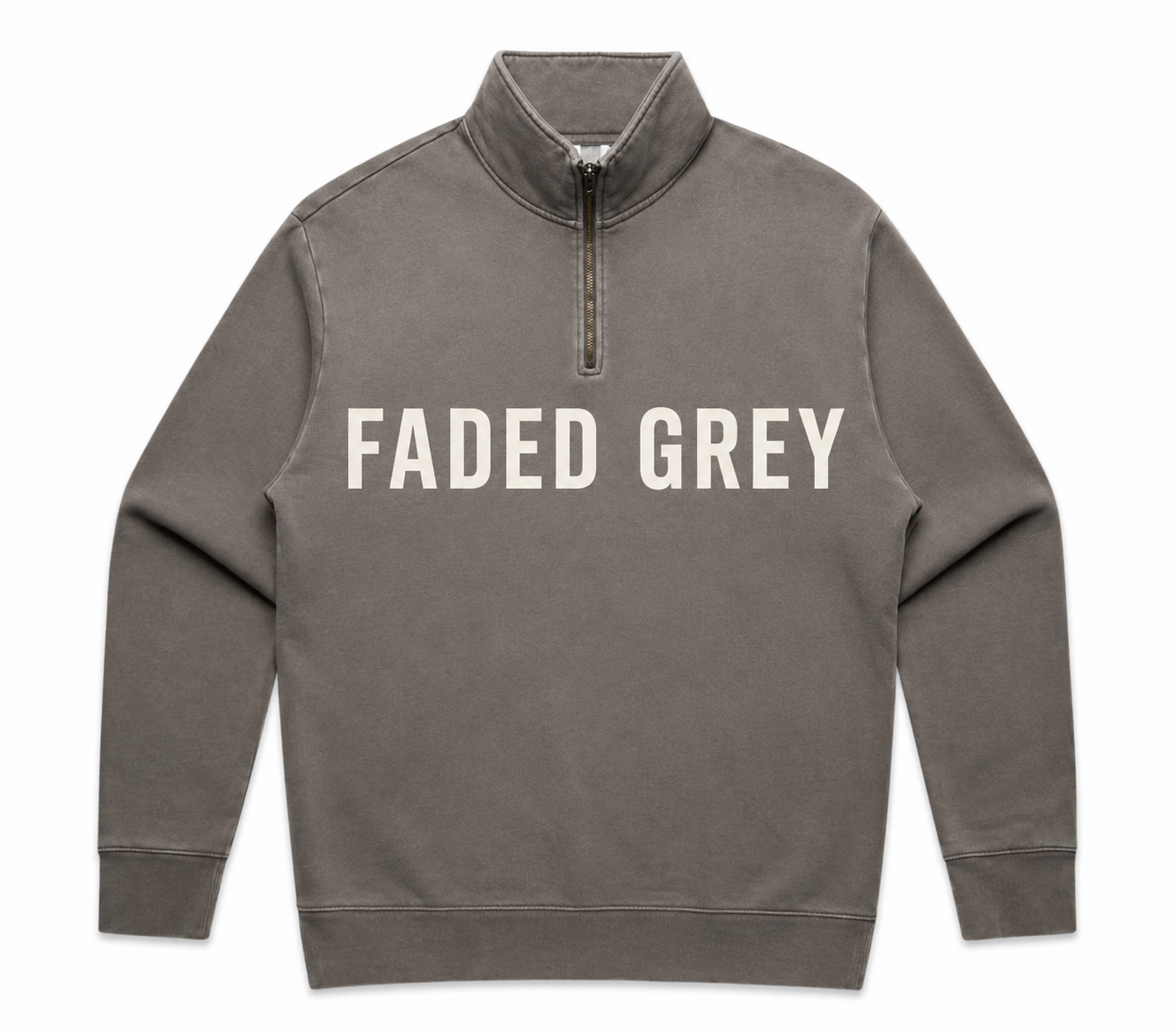 MENS STENCIL HALF ZIP- AS COLOURS