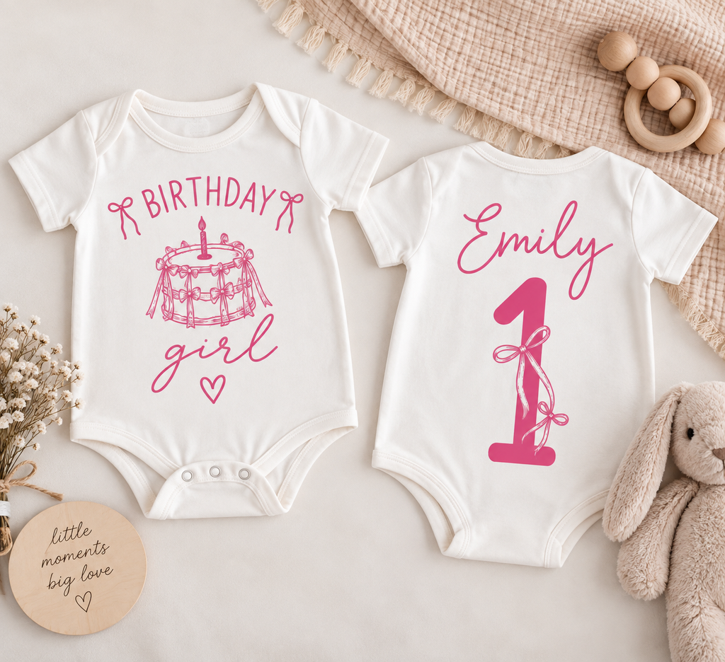 PERSONALISED BABY ROMPER- WHITE