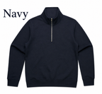 WOMENS HALF ZIP CREW- AS COLOURS