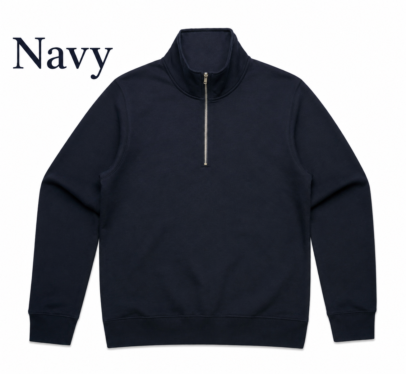 WOMENS HALF ZIP CREW- AS COLOURS