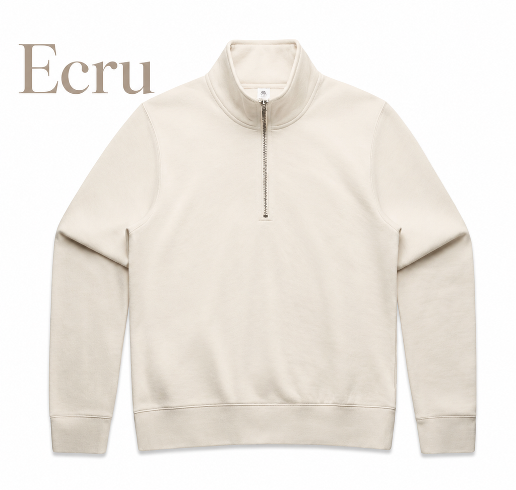 WOMENS HALF ZIP CREW- AS COLOURS