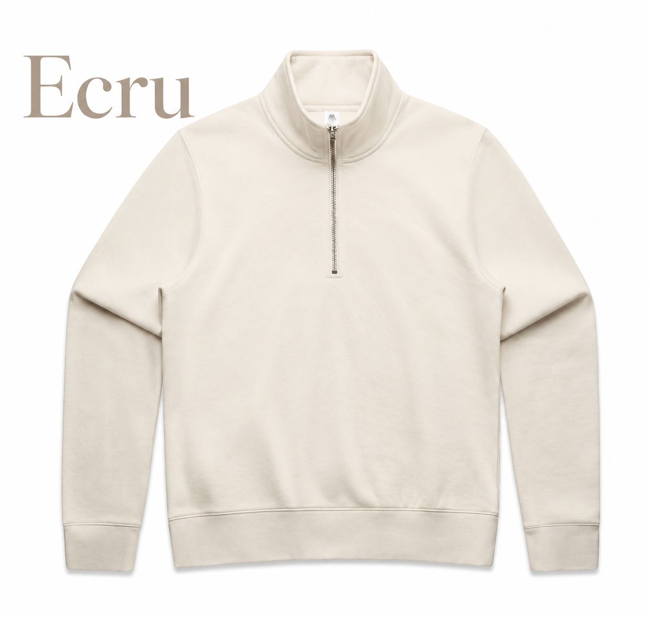 WOMENS HALF ZIP CREW- AS COLOURS