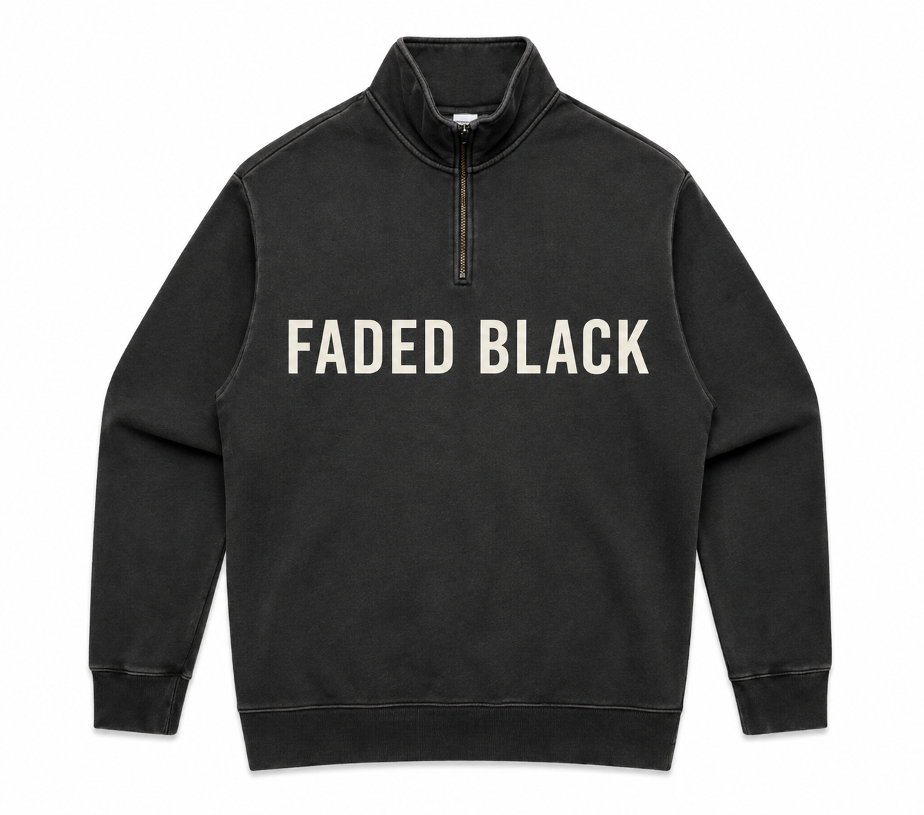 MENS STENCIL HALF ZIP- AS COLOURS