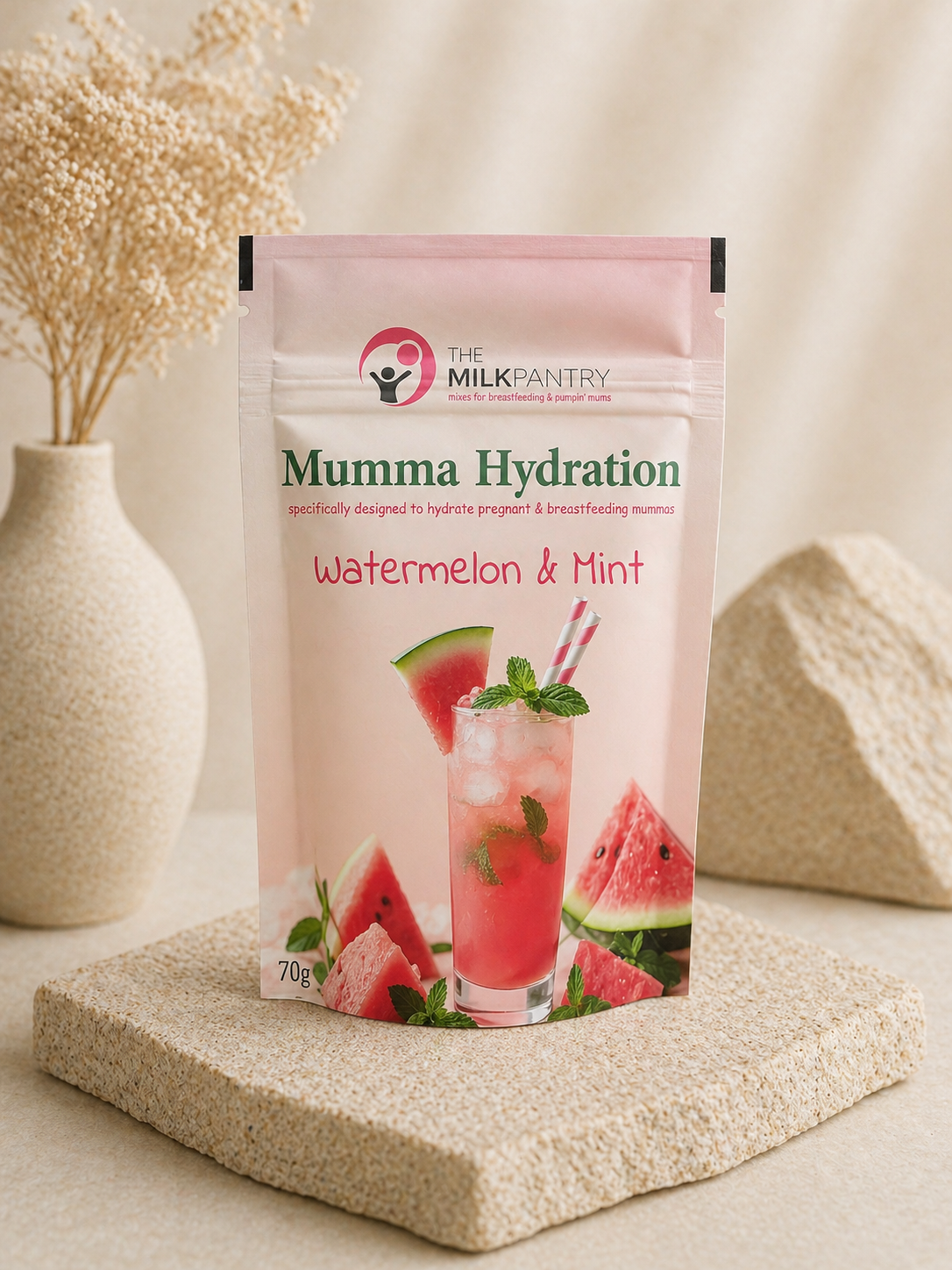 MAMA HYDRATION WATERMELLON & MINT 70g- THE MILK PANTRY