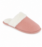 DUSTY PINK CORDUROY SLIPPERS