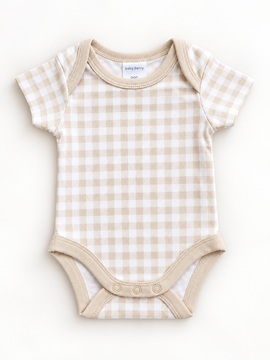 PERSONALISED BABY ROMPER- GINGHAM