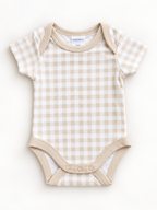 PERSONALISED BABY ROMPER- GINGHAM