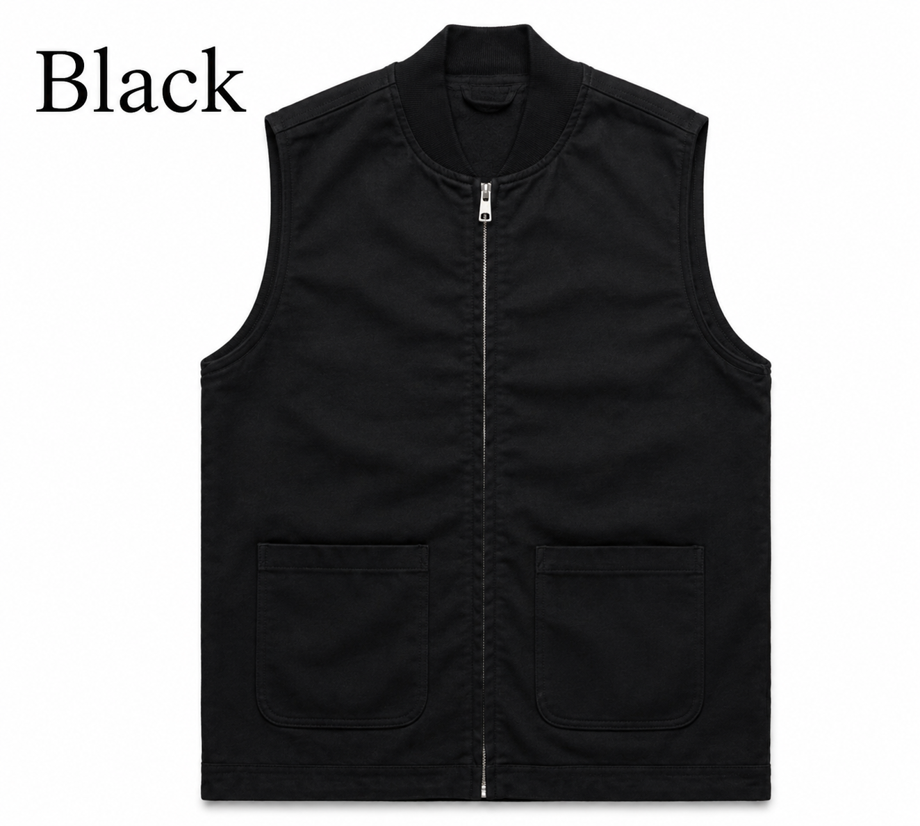 MEN'S HEAVY CANVAS VEST- AS COLOURS